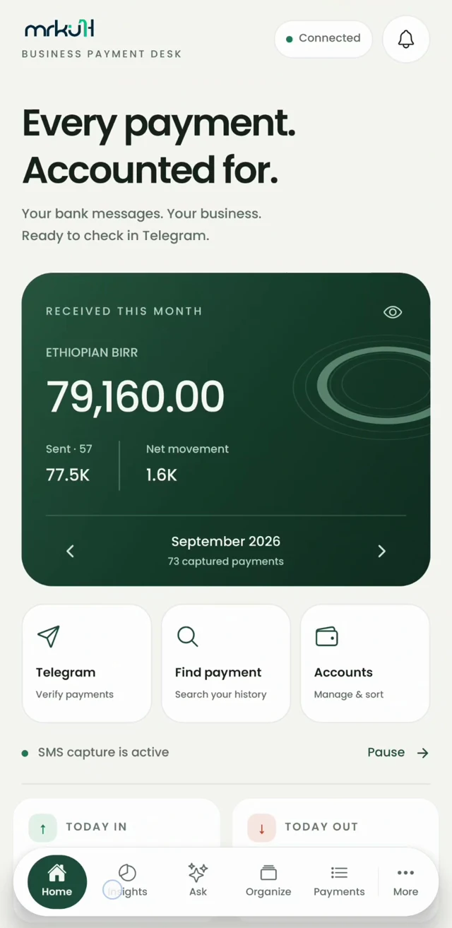 Mrkuz income and expense analytics